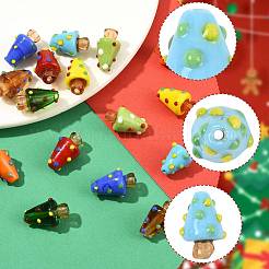 16Pcs 8 Colors Handmade Lampwork Bumpy Beads&nbsp;LAMP-FS0001-73