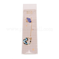 Sea Wave Chain Exquisite Zinc Alloy Bookmark for Reader&nbsp;AJEW-TAC0032-03