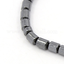 Mens Saint Cross Magnetic Synthetic Hematite Pendant Necklaces&nbsp;NJEW-F026-12