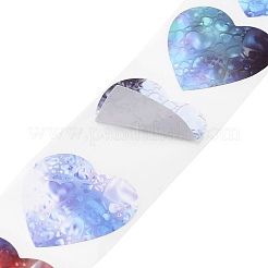 2 Rolls Paste Paper Self-Adhesive Heart Stickers&nbsp;AJEW-DJ0004-19D