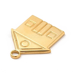 Ion Plating(IP) 201 Stainless Steel Pendants&nbsp;STAS-H172-15G
