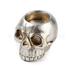 Halloween Skull Resin Candle Holders&nbsp;DJEW-R009-01