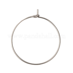 304 Surgical Stainless Steel Wine Glass Charms Rings&nbsp;STAS-L214-13P
