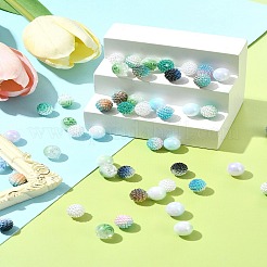 200Pcs 10 Styles Imitation Pearl & Opaque Acrylic Berry Beads&nbsp;OACR-FS0001-96A