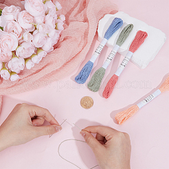 4 Skeins 4 Colors 6-Ply Cotton Embroidery Floss&nbsp;EMBR-WH20001-003D