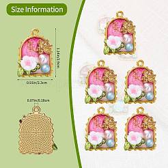 Alloy Enamel Pendants&nbsp;FIND-SZ0019-25C