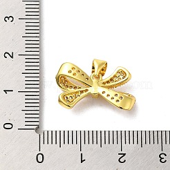 Brass Micro Pave Clear Cubic Zirconia Pendants&nbsp;FIND-Z041-06G