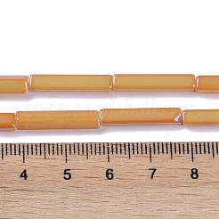 Electroplate Glass Beads Strands&nbsp;EGLA-Q128-10C