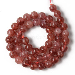 Natural Quartz Beads Strands&nbsp;G-T129-01-8mm