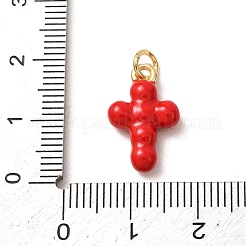 Brass Pendants&nbsp;KK-CBA2F11-16G