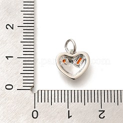 Brass Micro Pave Cubic Zirconia Pendants&nbsp;KK-L225-025P