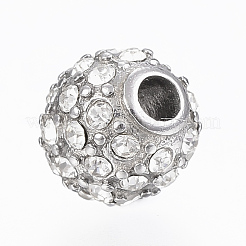 304 Stainless Steel Crystal Rhinestone Beads for DIY Projects&nbsp;STAS-A033-031P