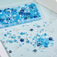 Transparent Spray Paint & Baking Paint Crackle Glass Beads&nbsp;GLAA-TA0003-45