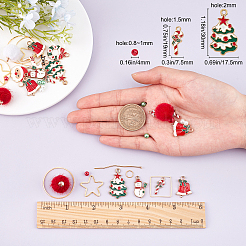 237Piece DIY Christmas Themed Earring Making Kits&nbsp;DIY-SC0015-05