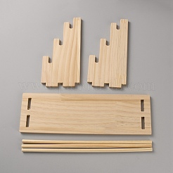 3-Tier Wood Bracelet Organizer Display Stands&nbsp;ODIS-WH0043-316