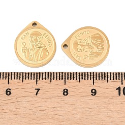 Religion 304 Stainless Steel Pendants&nbsp;STAS-Z190-11G-02
