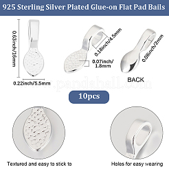 10Pcs Alloy Pinch Bails&nbsp;FIND-BBC0005