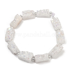 Electroplated Natural Druzy Agate Beads Strands&nbsp;G-R012-A02-02