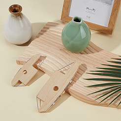 2Pcs 2 Styles Beech Wood Clay Cutting Tool&nbsp;AJEW-BC0009-16