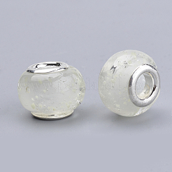 Handmade Luminous Lampwork European Beads&nbsp;LAMP-Q029-35L