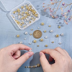 140Pcs Brass Hollow Beads&nbsp;KK-PH0013-77