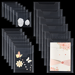 36Pcs 3 Styles Rectangle Transparent PP File Pockets&nbsp;FIND-GA0003-94