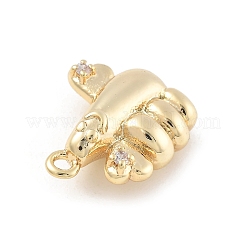 Brass Micro Pave Cubic Zirconia Pendants&nbsp;LS-KK-D283-20G