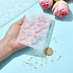 DIY Butterfly Charm Pendant Silicone Molds for DIY Earring Making&nbsp;DIY-YW0009-41