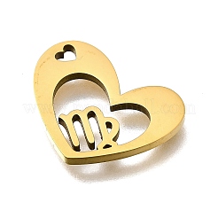 201 Stainless Steel Pendants&nbsp;STAS-A116-01G-06