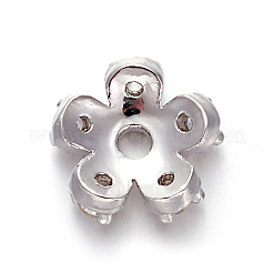 Brass Micro Pave Cubic Zirconia Bead Cap&nbsp;ZIRC-E158-10P