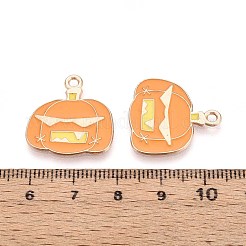 Halloween Theme Alloy Enamel Pendants&nbsp;ENAM-T022-54G-08