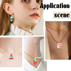 25Pcs 5 Styles OPaque Resin Pendants&nbsp;RESI-SC0002-34