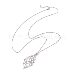 304 Stainless Steel Macrame Pouch Empty Stone Holder Necklace Making&nbsp;NJEW-JN05238-03