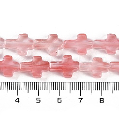 Cherry Quartz Glass Beads Strands&nbsp;G-I369-A14-01