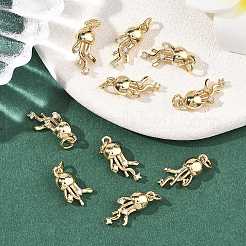 SHEGRACE Brass Micro Pave Clear Cubic Zirconia Pendants&nbsp;XGRQ29470-392G