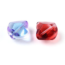 Baking Paint Transparent Glass Beads&nbsp;DGLA-N018-05