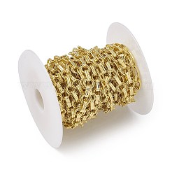 Brass Ring & Rectangle Link Chains&nbsp;CHC-P010-15G
