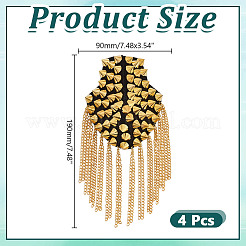 Felt & Alloy Tassel Epaulettes&nbsp;AJEW-WH0248-829