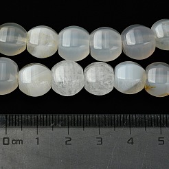 Natural White Agate Beads Strands&nbsp;G-H023-A19-01