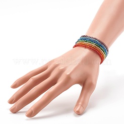 8/0 Glass Seed Beads Stretch Bracelet Sets&nbsp;BJEW-JB06412