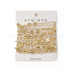 Rack Plating Brass Coffee Bean Link Chains&nbsp;CHC-C026-14