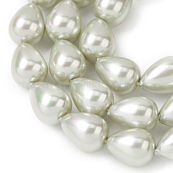 Electroplate Opaque Glass Imitation Pearl Beads Strands&nbsp;EGLA-H113-09B-03