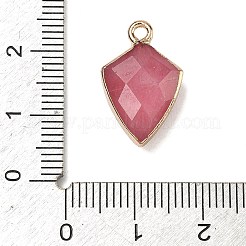 Dyed Natural Pink Chalcedony Pendants&nbsp;G-K422-01G-01