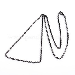304 Stainless Steel Cable Chain Necklaces&nbsp;STAS-F016-21B