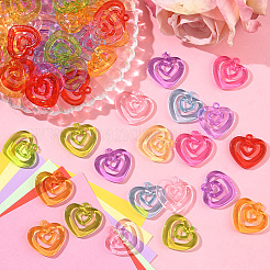 80Pcs Transparent Acrylic Pendants&nbsp;TACR-SP0001-32