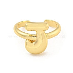 Brass Letter Open Cuff Rings for Women&nbsp;RJEW-G313-01J-G