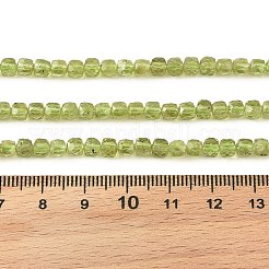 Natural Peridot Beads Strands&nbsp;G-K376-D03-4x4mm