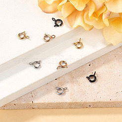 8Pcs 4 Colors 304 Stainless Steel Spring Ring Clasps&nbsp;STAS-TADJ001-09