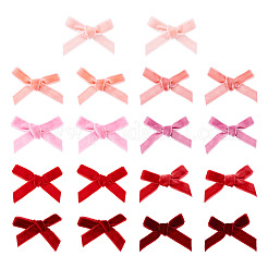 54Pcs 9 Colors Velvet Bowknot Costume Accessories&nbsp;DIY-TA0012-09B