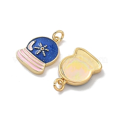 Brass Enamel Charms&nbsp;KK-P325-27G